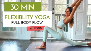 Slow Flexibility Yoga Flow | 30 Min Yoga Class | Yoga with Kate Amber