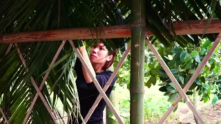 How to build a Houses with bamboo and coconut leaves