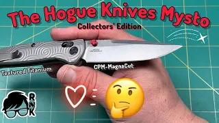 Unboxing a special Hogue Knives Collector’s Edition Mysto knife in textured Ti & MagnaCut… so good!