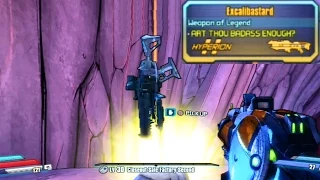 Borderlands  The Pre Sequel - Secret Legendary Weapon How to Obtain/Find Excalibastard