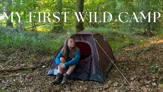 My First EVER Solo Wild Camp - Wild Camping Alone in the Woods