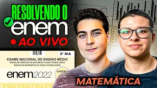 RESOLVENDO prova de MATEMÁTICA do ENEM AO VIVO - Enem na Prática