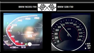 BMW M235i F44 VS. BMW 328i F30 - Acceleration 0-100km/h