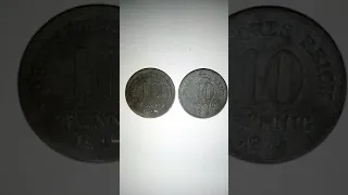 Rare 10 Pfennig Münzen Deutsches Relch _1918_1921 آلمان