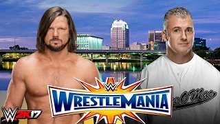 WWE 2K17 WRESTLEMANIA 33 AJ STYLES VS SHANE MCMAHON - XBOX ONE 1080P HD