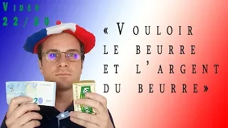 Video 22-30 : "Vouloir le beurre et l'argent du beurre" - Expression française