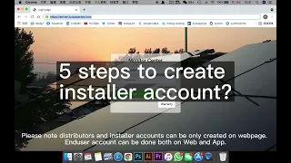 5 Steps to Create Installer Account