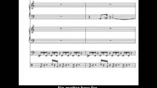 Impossible Dream Improvisation With Musical Notation and Lyrics