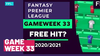 Fantasy Premier League fpl game week 33