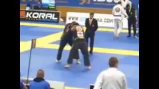 European Open BJJ 2015 Semifinal Blue Master 5 ultra-heavy