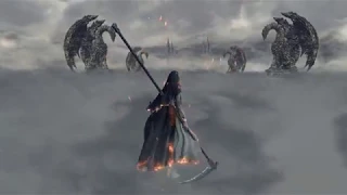 Dark Souls 3 BlackFlame Friede vs Nameless King and Company. Boss Control