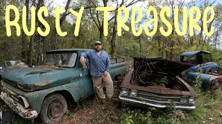 JUNKYARD EXPLORATION - EPIC HOARD OF RUSTY CLASSIC CARS!