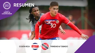 Campeonato Sub-20 de la Concacaf 2022 | Resumen | Costa Rica vs Trinidad y Tobago