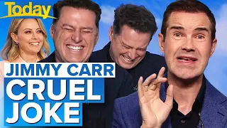 Jimmy Carr's cruel joke has Aussie hosts in stitches | Today Show Australia