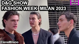 men D&G SHOW 13-17 January 2023 | Milan fashion week  🇮🇹 #italy #milan #mfw #vogue #fashion #moda