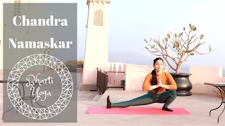 Chandra Namaskar | Step by Step Moon Salutation | Bharti Yoga