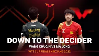 Wang Chuqin vs Ma Long Decider | WTT Cup Finals Xinxiang 2022