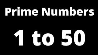 V-01 | prime numbers 1 to 50 | prime numbers between 1 to 50 | list of prime numbers 1-50