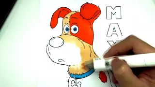 Coloring Book Max from The Secret Life of Pets