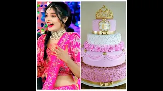Naira💖 and Anshu💕 same colour cake and same colour dress #shorts #uniqueshalu