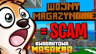 Zostałem OSCAMOWANY na 1000 DIAMENTÓW... (Minecraft Kwadratowa Masakra)