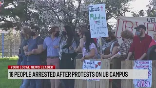 Pro-Palestine protestors demonstrate at UB, Buffalo State