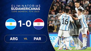 ARGENTINA vs. PARAGUAY [1-0] | RESUMEN | ELIMINATORIAS SUDAMERICANAS | FECHA 3