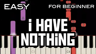 I HAVE NOTHING ( LYRICS ) - WHITNEY HOUSTON | SLOW & EASY PIANO