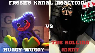 WHY MOISTCRITICAL AS THE FACE!!!? HUGGY WUGGY VS The ROLLING GIANT | @FreshyKanal | #rap  |Reaction|