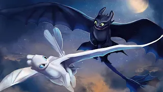 Lightfury and Toothless - Darkside