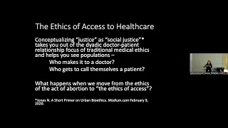 Ethics of Access: Health Disparity & Reproductive Justice Lens in Abortion & Conscience Discussions