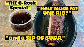 You can order "One Rib and a sip of soda" at this Jersey BBQ house. Classic Chris Rock scene