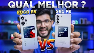 EITA! S21 FE é MELHOR que POCO F5? Qual você deve COMPRAR? | Comparativo completo