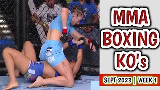 MMA & Boxing Knockouts, September 2023 | Week 1