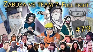 TEAM 7 VS ZABUZA FULL FIGHT! REACTION MASHUP [Naruto Episode 7-9]  ナルト 疾風伝 海外の反応