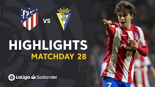 Highlights Atletico Madrid vs Cádiz CF (2-1)