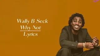 Wally B. Seck- Why Not (lyrics/paroles)