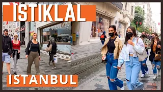 Istanbul Turkey Walking Tour | Walk In Istiklal Street Istanbul | 4K UHD 60FPS | Istanbul City 2021