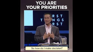 You Are Your Priorities - Peter Tanchi - First Things First Snippets