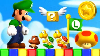 New Super Luigi Bros 2 3DS - Part 5 - World 5 - 100% Walkthrough