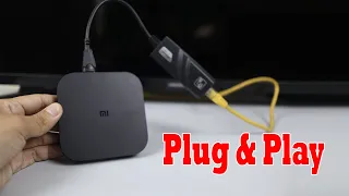 How to Connect Mi TV Box with LAN Cable | USB Ethernet Connection Adaptor