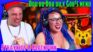 OMG! Straykids X Blackpink on Mnet KINGDOM  Ddu du Ddu du x God's menu | THE WOLF HUNTERZ REACTIONS