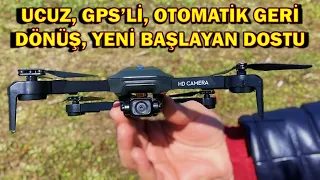 Yeni Başlayanlar için Kameralı GPS DRONE Detaylı İnceleme (Piyasadaki En Ucuz GPS'li Drone)