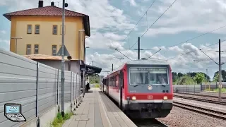 Rohrbach (Ilm) mit Kranzug, Südostbayernbahn Sonderzug, BR 111, ICE 1, 3, -T, Güterzug