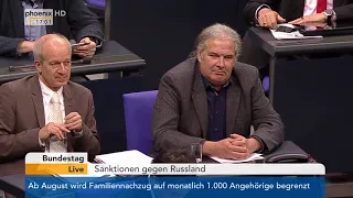 Bundestagsdebatte zu den Sanktionen gegen Russland am 01.02.18