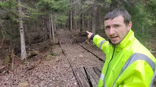 Massive Railroad 1,500' Trestle Deep In The Forest Of Maine 90 Yrs Abandoned