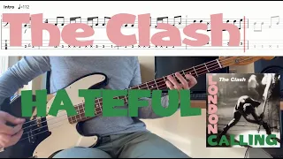 The Clash - Hateful (Bass Cover & Tabs)