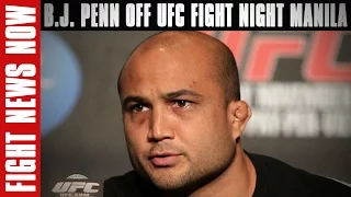 B.J. Penn Off UFC Fight Night Manila with Injury, Nurmagomedov's LW Title Demands on Fight News Now