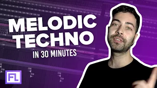 MELODIC TECHNO Track from Scratch | FL Studio | Afterlife | FREE Samples & Presets 30 Min Challenge