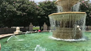 A day in the water fountain